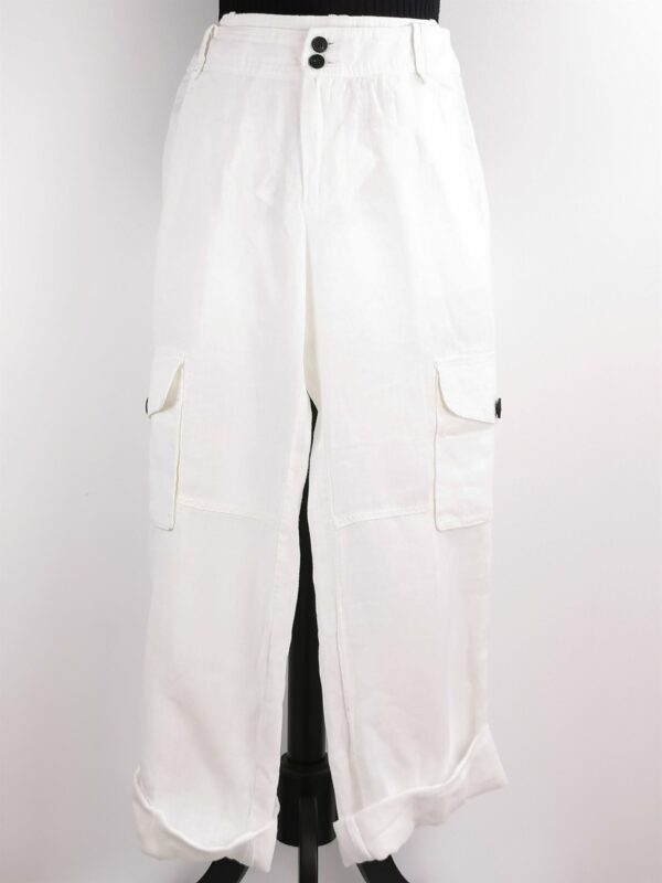 Pantalon en lin blanc Comptoir des Cotonniers taille 36