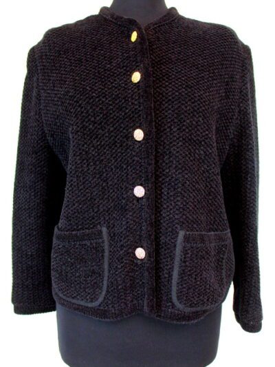 Veste tricotée Devernois taille 42 - friperie - vêtements d'occasion