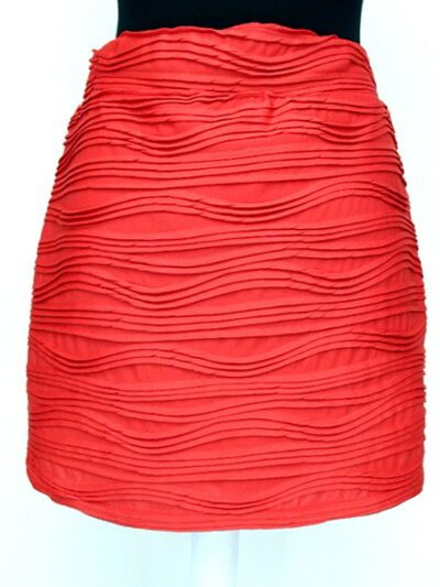 Mini jupe rouge près du corps Sparkle & Fade taille M