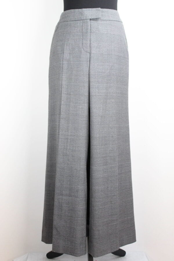 Pantalon large à carreaux gris Caroll taille 40