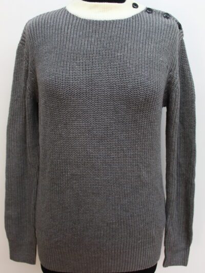 Pull gris et blanc Frnch taille SM - friperie