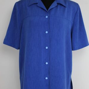 Chemise bleue à manches courtes