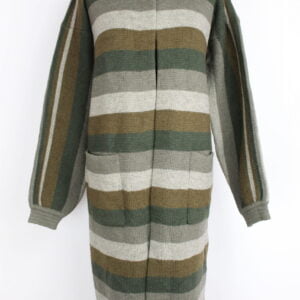 Manteau tricoté à rayures Leacril taille 40