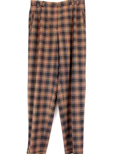 Pantalon droit à carreaux Saint Hilaire taille 44 - friperie en ligne - vêtements d'occasion - seconde main