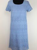 Robe broderie anglaise bleue
