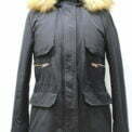 Manteau noir à capuche Zara taille S