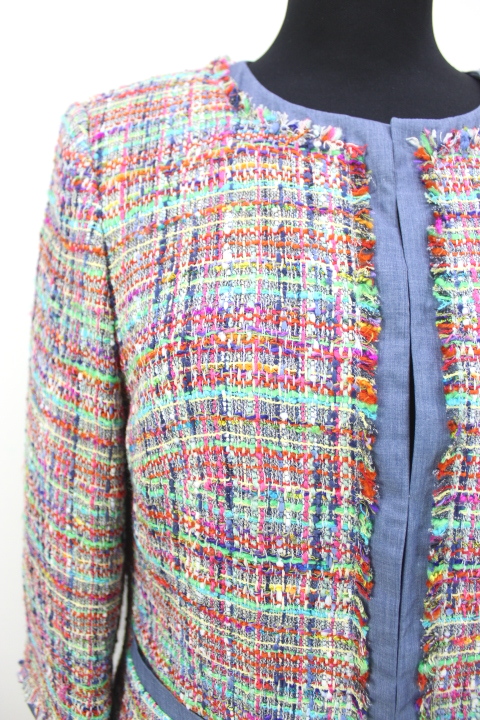 Veste en tweed multicolore Madeleine taille 40