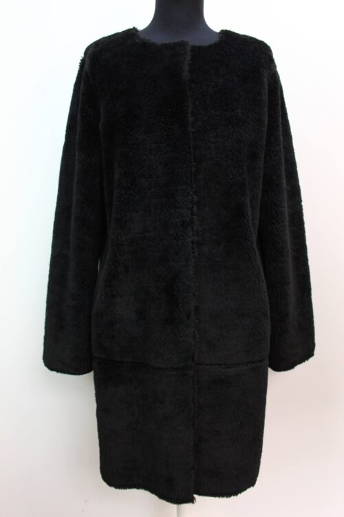 Manteau fausse fourrure noire Oui taille 36