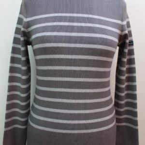 Pull gris à rayures Armor Lux taille 0