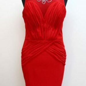 Robe rouge à strass Lipsy taille 40