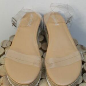 Sandales compensées semi-transparentes Shoedazzle pointure 38