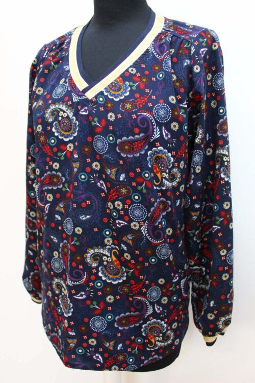 Blouse multicolore motif cachemire Charming Girl taille 1
