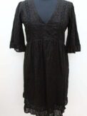Robe noire guipure doublée Oxbow taille 1
