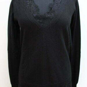 Pull noir avec dentelle Twinset Milano taille XS occasion