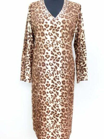 Robe longue léopard Murval taille SM