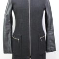 Manteau manches simili cuir Zara taille 36