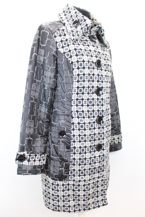 Manteau noir & blanc Bréal taille 40 (4)