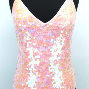 Top sequins roses Apart taille 34