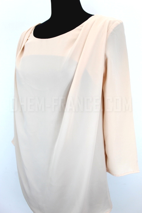 Blouse nude Laura Clément taille 34