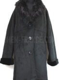 Manteau noir suédine Gabriella Vicenza taille 46