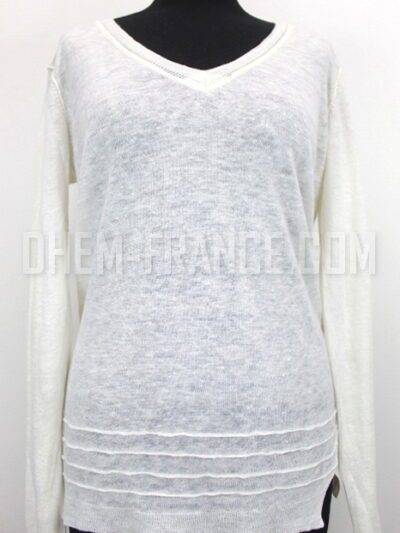 Pull fin blanc Ikks taille 36
