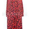 Robe rouge & noire Weinberg taille unique