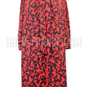 Robe rouge & noire Weinberg taille unique
