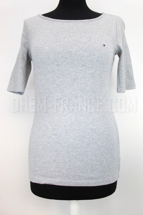 TOMMY HILFIGER T-shirt gris taille 34