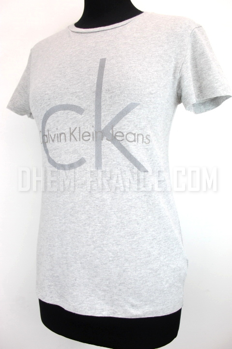 T-shirt gris clair Calvin Klein taille 34