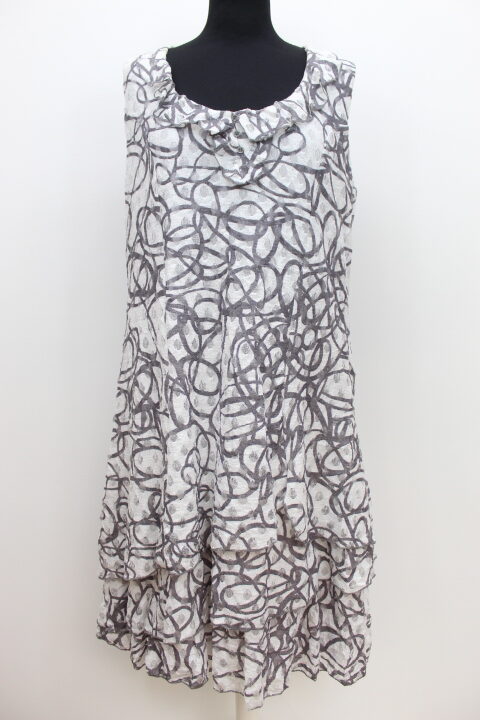 Robe blanche & grise Armand Thiery taille 46