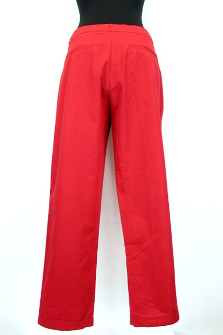 Pantalon Rouge en coton 100% Camaïeu taille 44