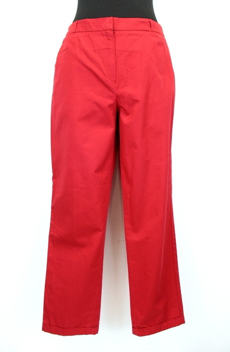 Pantalon Rouge en coton 100% Camaïeu taille 44