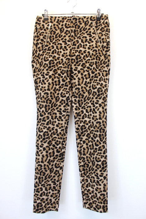Pantalon tissu motifs léopard ZARA taille XS