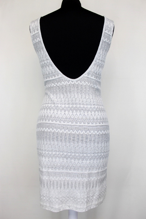 Robe blanche argentée Calzedonia taille 34
