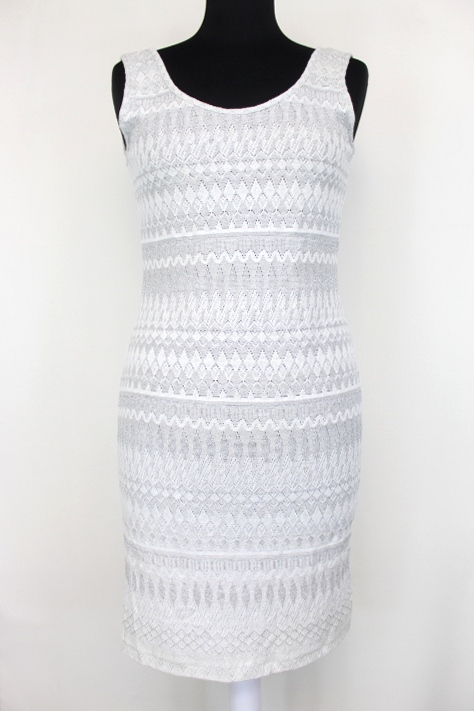 Robe blanche argentée Calzedonia taille 34