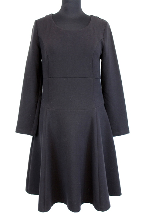 Robe noire à godets Karl Marc John taille 36 - friperie occasion seconde main