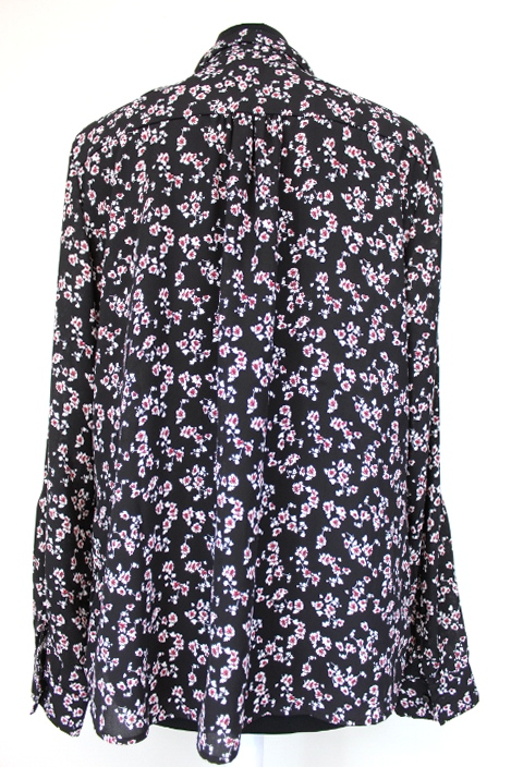 Chemise noir à fleur camaïeu taille 40
