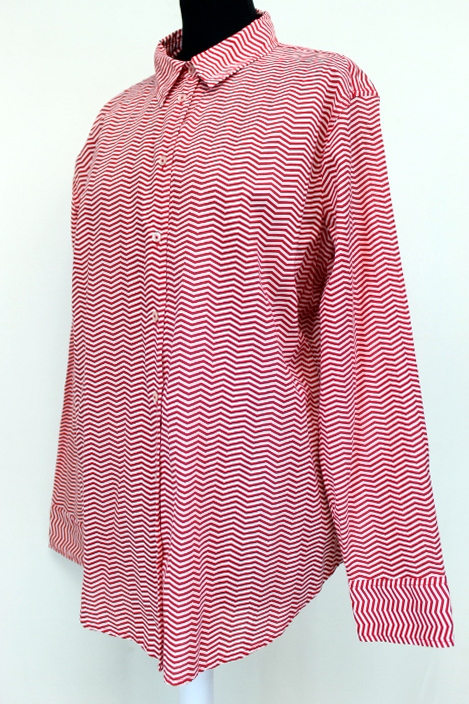 Chemise rayée rouge Benetton taille 48