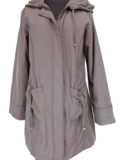 Manteau taupe affinités taille 38-friperie occasion seconde main