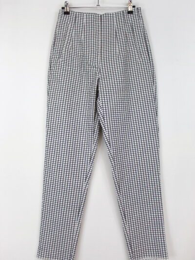 Pantalon aspect vichy Zara taille 36 - friperie occasion seconde main