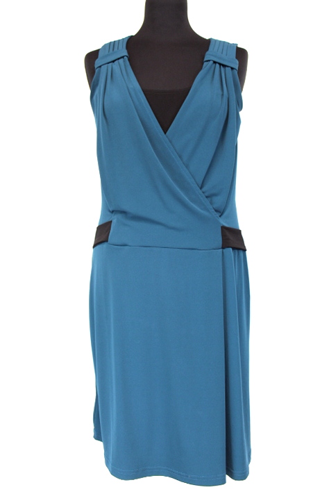 Robe bleu pétrole Anna Field taille 36 - friperie occasion seconde main