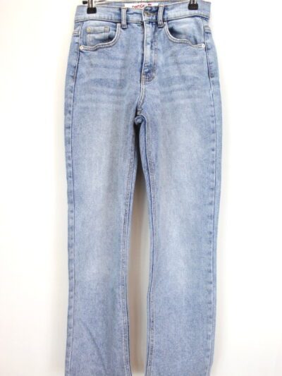 Pantalon jean coupe droite Jennyfer taille 34 - friperie femmes, vêtements d'occasion, seconde main