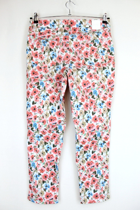 Pantalon jeans motif fleurs MAC taille 38