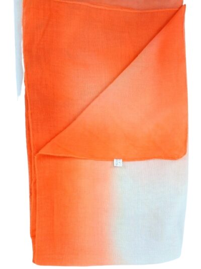 Paréo bicolore orange - friperie en ligne - vêtements d'occasion