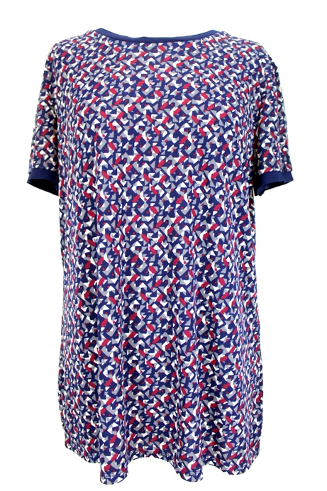 T. shirt à motifs géométriques Ralph Lauren taille 42 - friperie femmes, vêtements d'occasion, seconde main