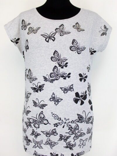 T.shirt papillons strass Cache Cache taille 40-occasion seconde main