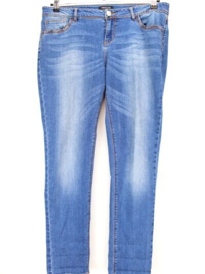 Jeans straight Morgan taille 44 - friperie femmes, vêtements d'occasion, seconde main
