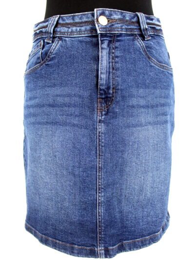Jupe en jean basique Camaïeu taille 38 - friperie femmes, vêtements d'occasion, seconde main