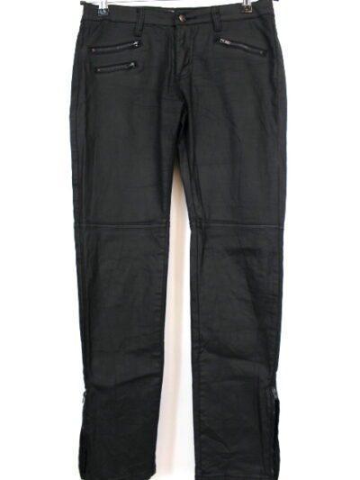 Pantalon noir double zip DEBY DEBO Taille38-friperie-occasion-seconde main