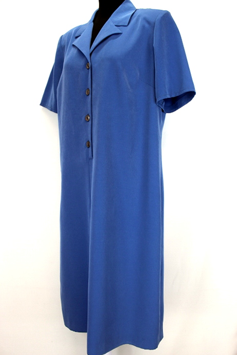 Robe col tailleur bleu Paul Mausner taille 44